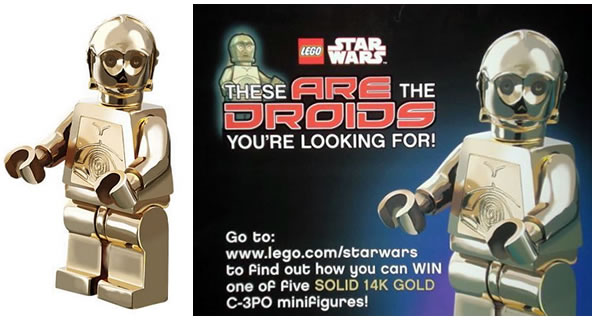 ทองคำขาว C-3PO 14 กะรัต [Solid Gold C-3PO]