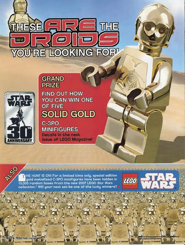 C-3PO en or massif 14 Carats [Solid Gold C-3PO]