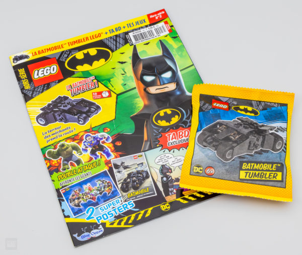 lego dc batman tímaritið ágúst 2023 tumbler