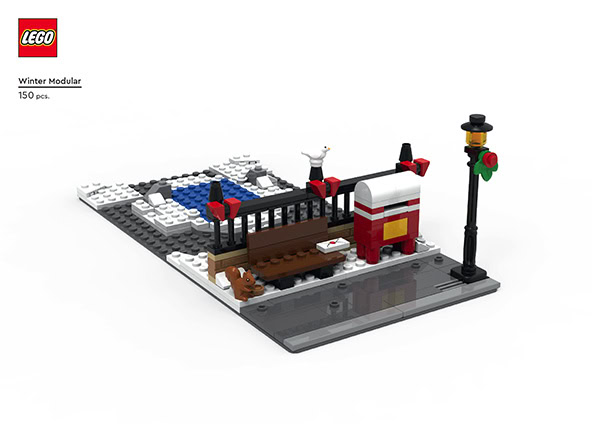 lego inverno instruções modulares pdf