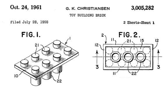 LEGO Patent 24/10/1961