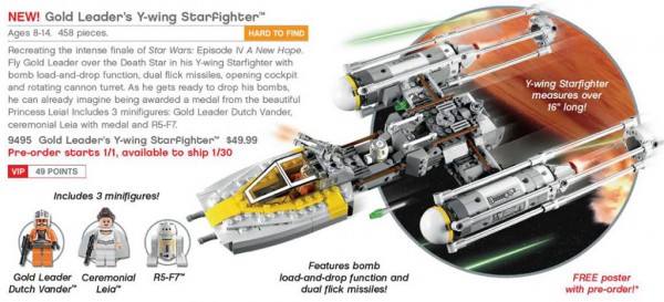 9495 Gold Leader’s Y-Wing Starfighter