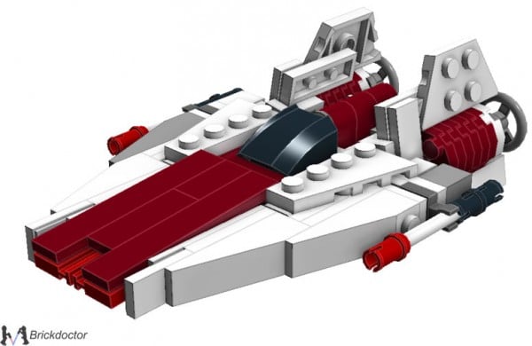 Midi-Scale RZ-1 A-Wing par Brickdoctor