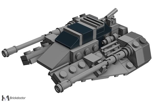 Midi-Scale T-47 Snowspeeder par Brickdoctor