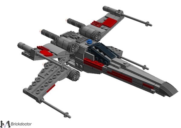 Midi-Scale X-Wing par Brickdoctor