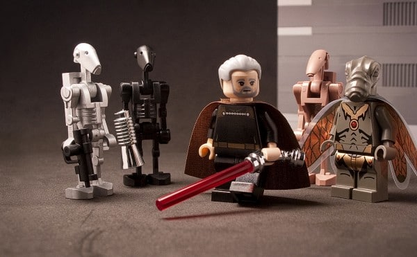 Custom LEGO Count Dooku & Assassin Droids par CAB & Tiler