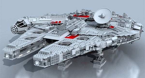 LEGO Star Wars 10179 UCS Millennium Falcon (Rendu 3D)