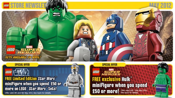 LEGO Store Calendar May 2012 UK