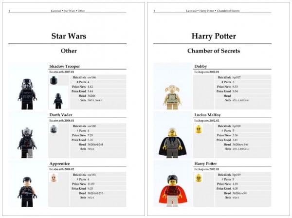 The Star Wars Lego Minifigure Catalog & The Harry Potter Lego Minifigure Catalog The Star Wars Lego Minifigure Catalog & The Harry Potter Lego Minifigure Catalog