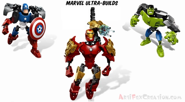 4529 Iron Man, 4530 Hulk & 4597 Captain America