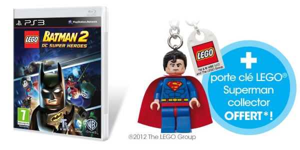 LEGO Batman 2 @ Game.fr - Free Superman Keychain