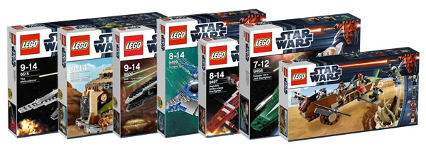 lego star wars 2012 9496 9497 9498 9499 9500 9515 9516