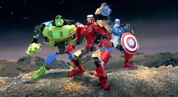 4529 Iron Man, 4530 Hulk & 4597 Captain America