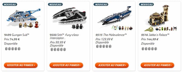 LEGO Star Wars: les sets de juin sur le LEGO Shop