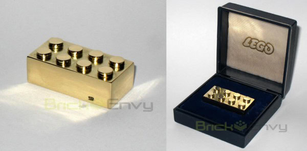 LEGO Real Solid Gold 2x4 Brick