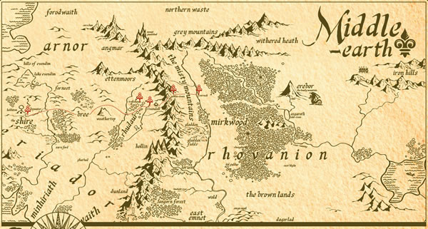 middle earth map