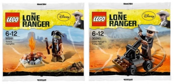 LEGO The Lone Ranger 30260 Lone Ranger's Pump Car & 30261 Tonto's Campfire