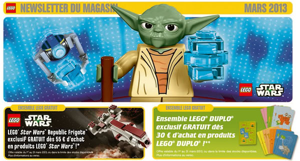 LEGO Store Calendar Mars 2013