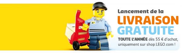 LEGO Shop : Livraison gratuite toute l'année à partir de 55 €