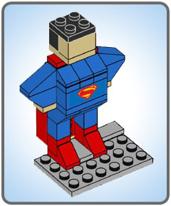 Modèle miniature LEGO® Superman™ gratuit!