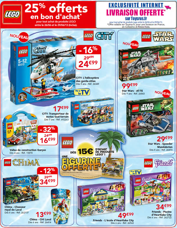 Toys R Us - offre Juin 2013