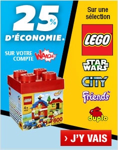 25% d’économies sur les produits LEGO chez Auchan