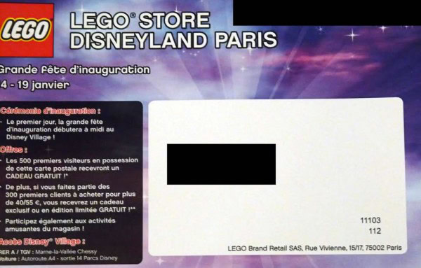 LEGO Store Disneyland Paris