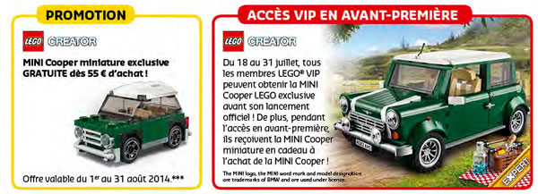 En juillet et en août sur le LEGO Shop