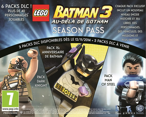 LEGO Batman 3 : Beyond Gotham Season Pass