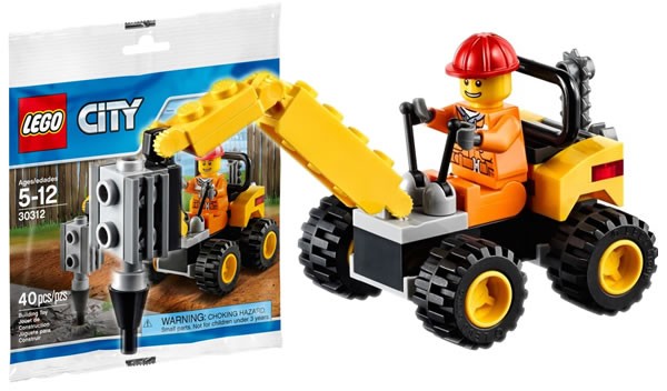 LEGO City 30312 Demolition Driller