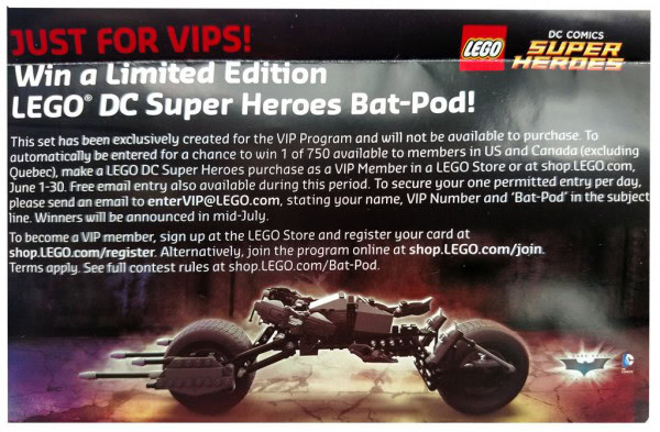 5004590 Limited Edition LEGO DC Super Heroes Bat-Pod