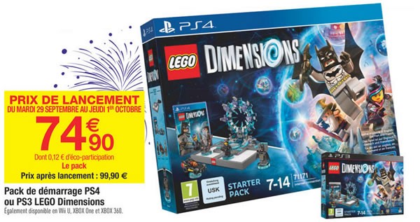 lego dimensions promo lancement carrefour