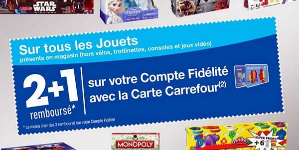 carrefour offre deux plus un