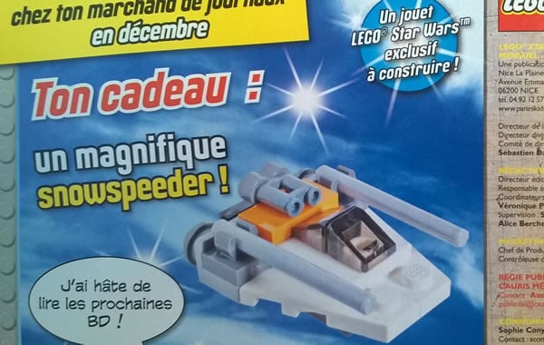 lego star wars magazine decembre snowspeeder