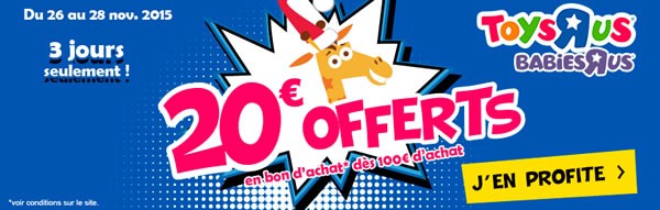 tru 20 euros offerts bon achat 2015