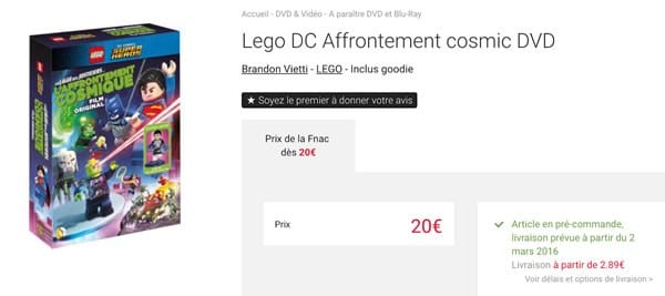 lego justice league precommande amazon