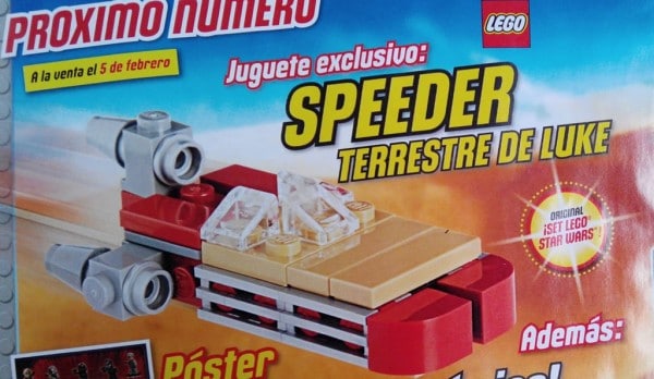 Magazine LEGO Star Wars : Un Landspeeder avec le N°8