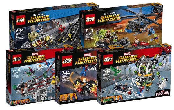 new super heroes lego dc comics marvel 2016