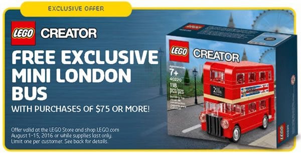 LEGO Creator 40220 Mini London Bus