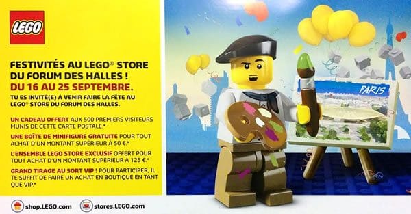 invitation lego grand opening store les halles paris 2016 cover