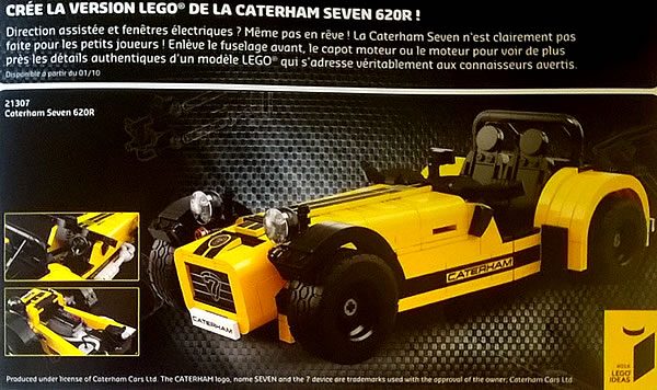 LEGO IDEAS 21307 Caterham Seven 620R