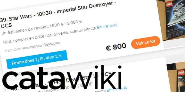 encheres lego star wars catawiki