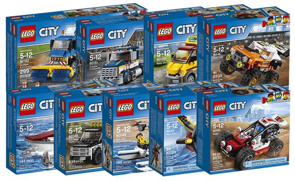 Nouveautés LEGO City 2017 : Après les policiers, le sport, les travaux publics et les pizzas