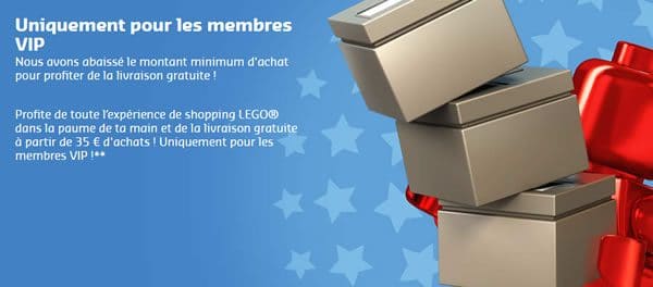 LEGO Shop : Livraison gratuite dès 35 € d'achat