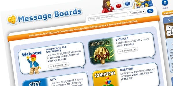 lego message boards closing forum