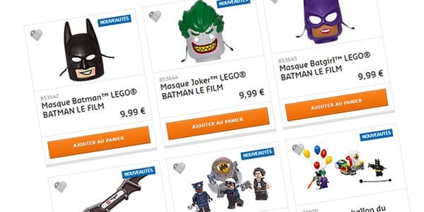 goodies merdiques lego batman movie