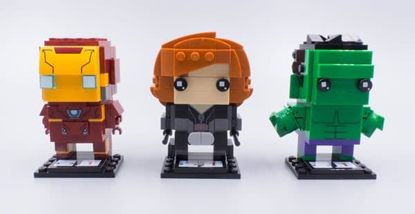 LEGO Brickheadz (41590 Iron Man, 41591 Black Widow, 41592 Hulk)