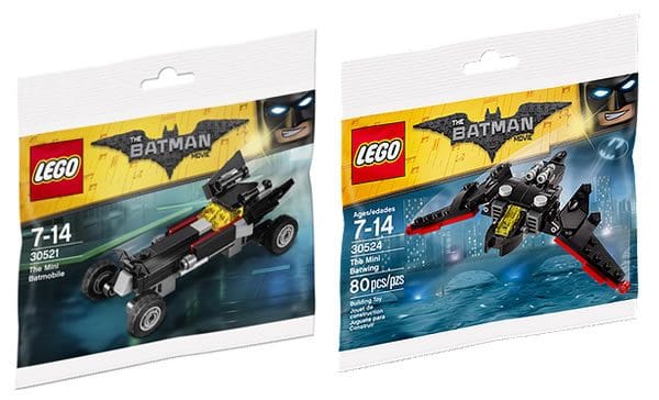 lego polybags 30521 batmobile 30524 batwing