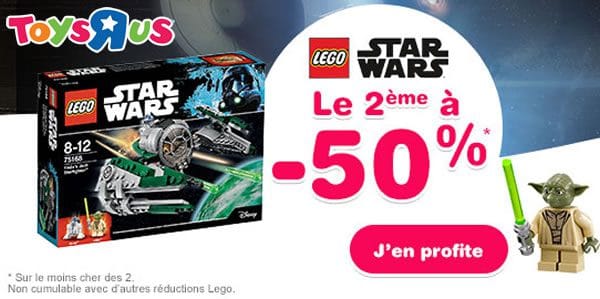 Promos : Le 2ème set à -50% chez Toys R Us et Cultura