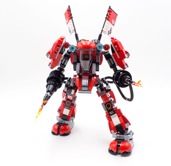 lego ninjago fire mech 70615 front